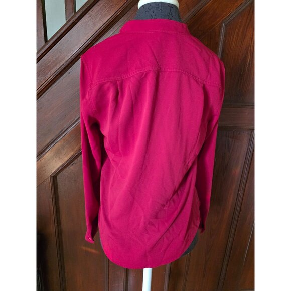 Nine West Womens Red Long Sleeve Blouse Size M - Picture 3 of 8